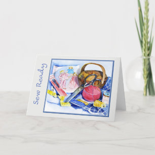 Cartão De Festividades Pronta para mastigar, Watercolor, placa dobrada 7x