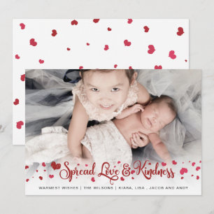 Cartão De Festividades Propague o Dia de os namorados de Foto de Amor e B