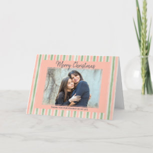 Cartão De Festividades Proposta de Adoção Listras Foto Personalizada Nata