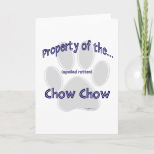 Cartão De Festividades Propriedade Chow