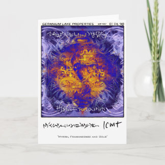 Cartão De Festividades Propriedades do lago Geranium