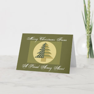 Cartão De Festividades PROUD ARMY AUNT Card