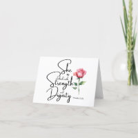 Provérbios 31:25 Ela é Bíblia Verso Flor