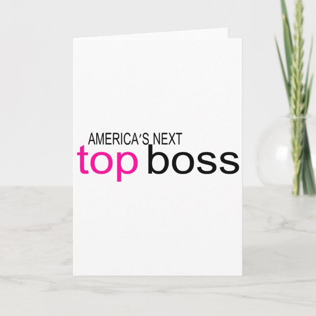Cartão De Festividades Próximo Chefe Americano (Frente)