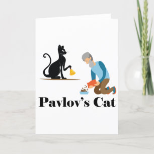 Cartão De Festividades Psicologia Gata de Pavlov