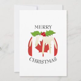 Cartão De Festividades Pudim Festivo com | CANADÁ | Natal