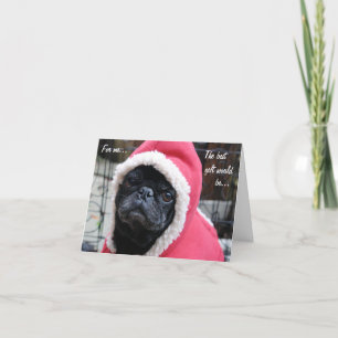 Cartão De Festividades Pug Holiday Card