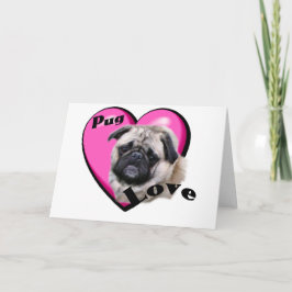 Cartão De Festividades Pug Lovers