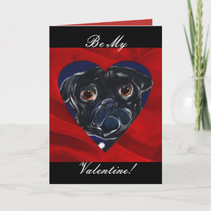 Cartão De Festividades Pug Valentine