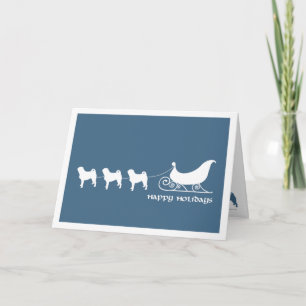 Cartão De Festividades Pugs Pugs Pulando Papais noeis Coxa