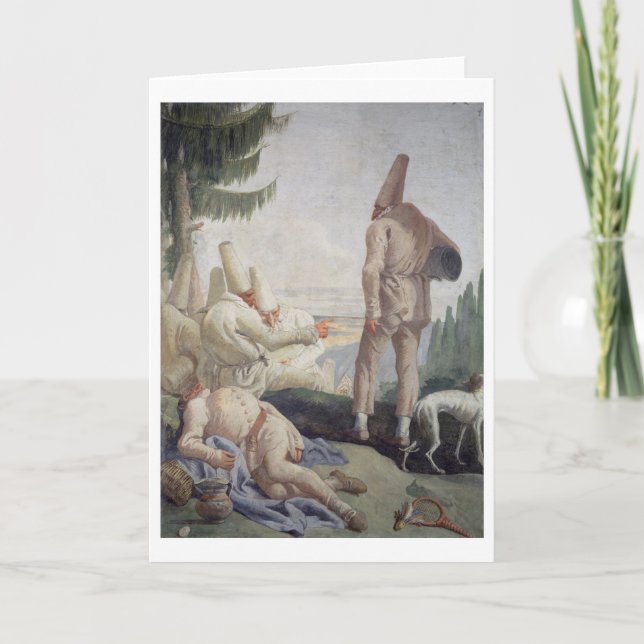 Cartão De Festividades Pulcinella no feriado (Frente)