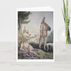 Cartão De Festividades Pulcinella on Holiday