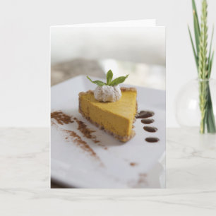 Cartão De Festividades Pumpkin Cheesecake