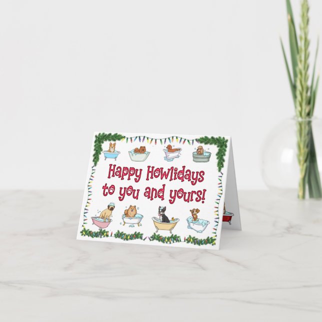 Cartão De Festividades Pup LLC do Cleanest (Frente)