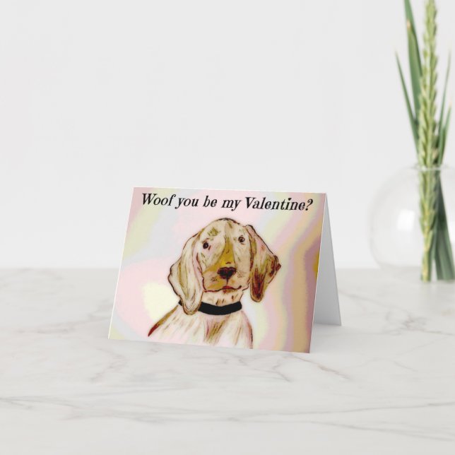 Cartão De Festividades Puppy Love (Frente)