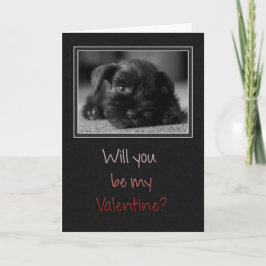 Cartão De Festividades Puppy Seja Meu Namorados