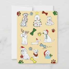 CARTÃO DE FESTIVIDADES PUPPY XMAS CARD