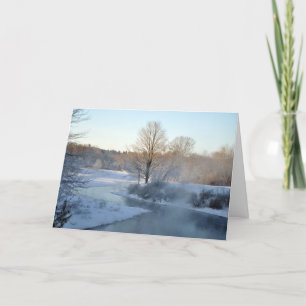 Cartão De Festividades Quaboag River Holiday Card