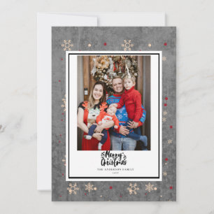 Cartão De Festividades Quadro Botânico Chalkboard Feliz Natal