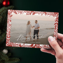 Quadro Botânico Vermelho Natal Foto Mais Merrista