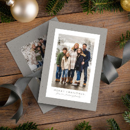 Cartão De Festividades Quadro com speckles simples neutro foto de Natal