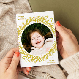 Cartão De Festividades Quadro de Fotografias Botânicas de Cores Aquáticas