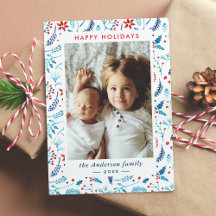 Quadro de Fotografias de Berries Botânicos de Nata