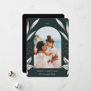 Cartão De Festividades Quadro de Fotografias do Arch de Folhagem Festiva