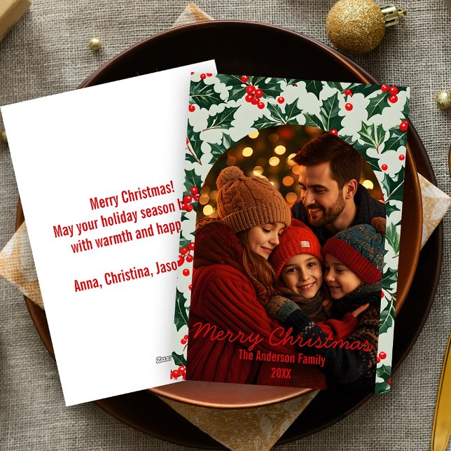 Cartão De Festividades Quadro de Fotografias do Arch de Natal Festivo (Criador carregado)