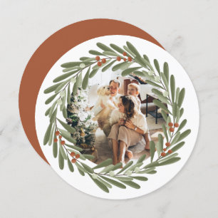 Cartão De Festividades Quadro de Fotos Personalizadas da Frota de Ferro d