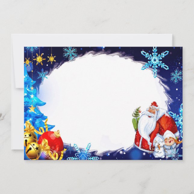 Cartão De Festividades Quadro de Natal (Frente)