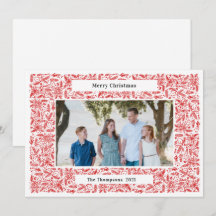 Quadro de Natal Alegre Férias Vermelho