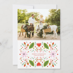 Cartão De Festividades Quadro de Natal de Arte Folclórica Escandinava