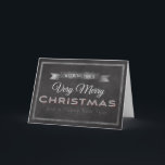 Cartão De Festividades Quadro desejando lhe o Feliz Natal<br><div class="desc">Quadro que deseja lhe um cartão de Natal feliz do feriado</div>