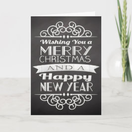 Cartão De Festividades Quadro que deseja lhe o Feliz Natal