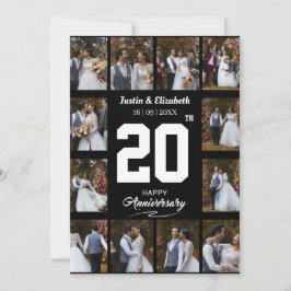 Cartão De Festividades Qualquer Colagem de Fotos Feliz Aniversário 12