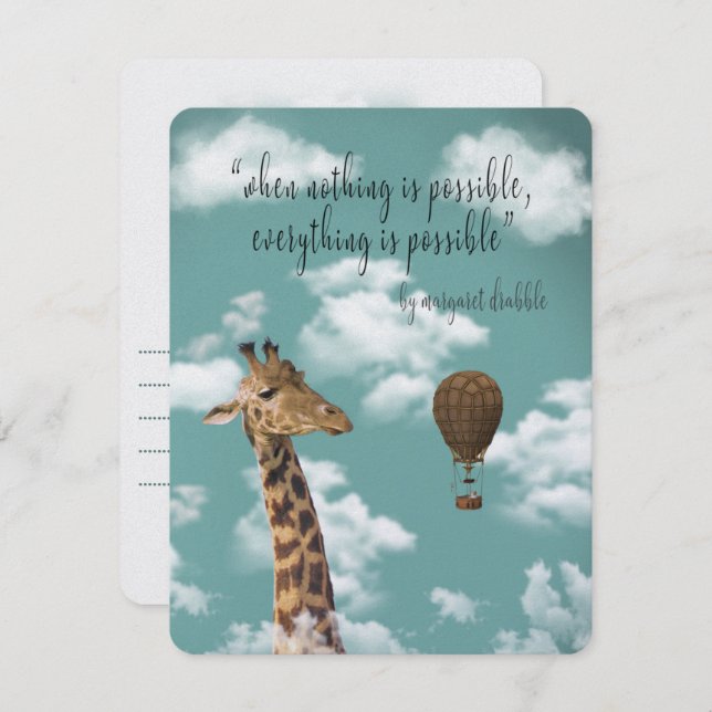 Cartão De Festividades Quando Nada está certo, tudo é possível (Frente/Verso)