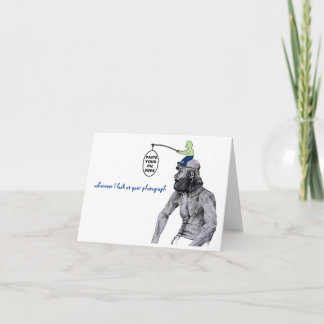 Cartão De Festividades Quando olho para a tua foto