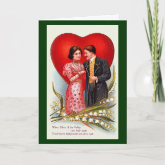 Cartão De Festividades Quando os lírios do vale moldaram seu período