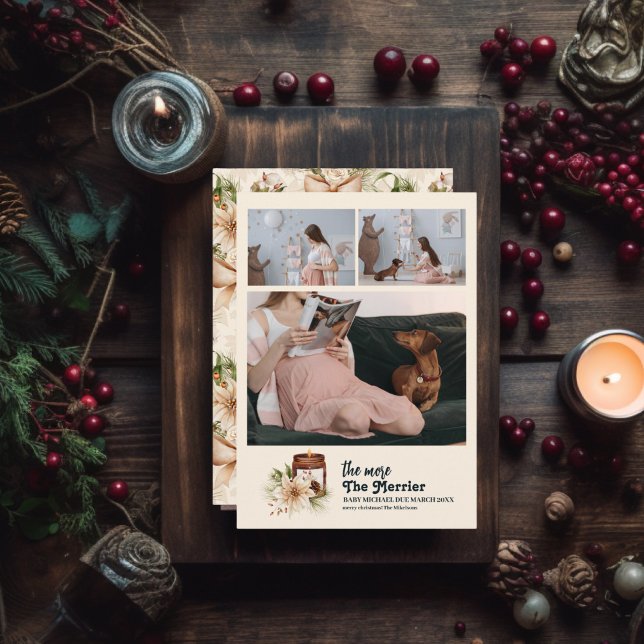 Cartão De Festividades Quanto Mais A Gravidez Merrier (Criador carregado)