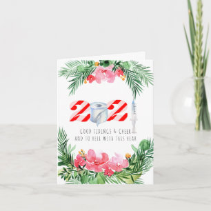 Cartão De Festividades Quarentena Natal   Comemorativo 2021 engraçado