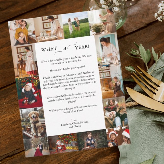 Cartão De Festividades Que 14 de Ano Colagem de Fotos Feliz Natal (Criador carregado)