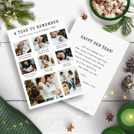 Cartão De Festividades Que Ano Colagem de Fotos Moderna