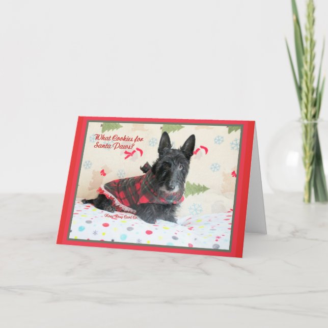 Cartão De Festividades Que biscoitos? (Frente)