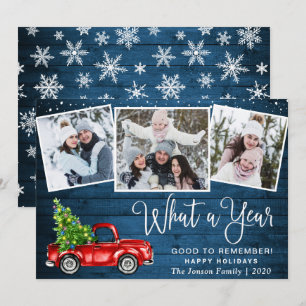 Cartão De Festividades Que Caminhão Vermelho da Fazenda 3 Natal 2021