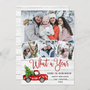 Cartão De Festividades Que Caminhão Vermelho de Fazenda Vermelha 4 de Nat