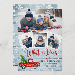 Cartão De Festividades Que Caminhão Vermelho de Fazenda Vermelha 4 de Nat