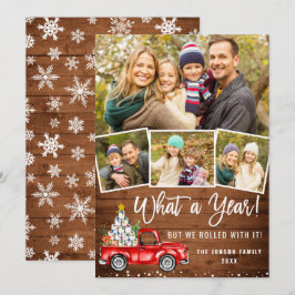 Cartão De Festividades Que Caminhão Vermelho de Fazenda Vermelha 4 de Nat