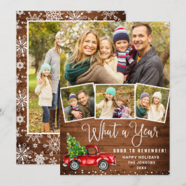 Cartão De Festividades Que Caminhão Vermelho de Fazenda Vermelha 5 de Nat