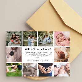 Cartão De Festividades Que colagem mínima de 10 fotos elegante